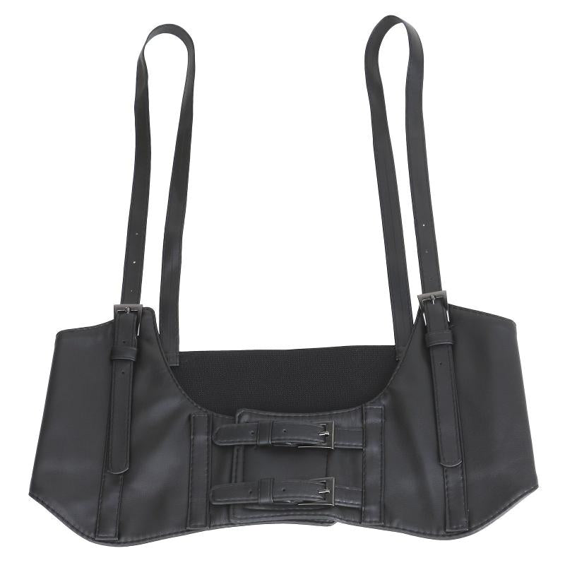 Women Wide Elastic Waist Belt Corset Suspender Harness