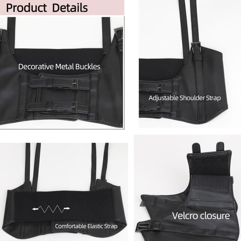 Women Wide Elastic Waist Belt Corset Suspender Harness