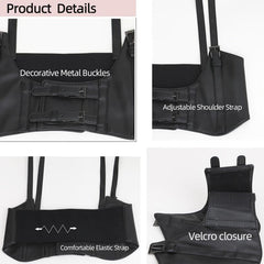 Women Wide Elastic Waist Belt Corset Suspender Harness