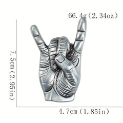 Metal Rock Love Gesture Belt Buckle for Men