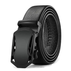 Men's Adjustable PU Leather Slide Buckle Belt