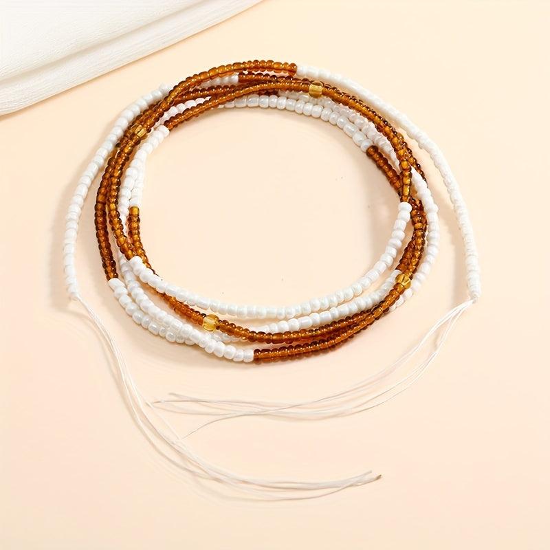 Boho Waist Beads For Women Elastic Body Chains Bikini Jewelry Beach Waist Chain