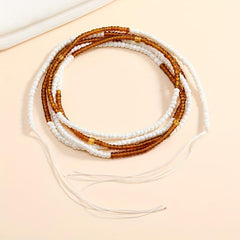Boho Waist Beads For Women Elastic Body Chains Bikini Jewelry Beach Waist Chain