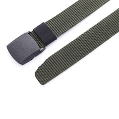 Men's Nylon Canvas Belt 1.5inch Plastic Buckle Military Tactical Belt