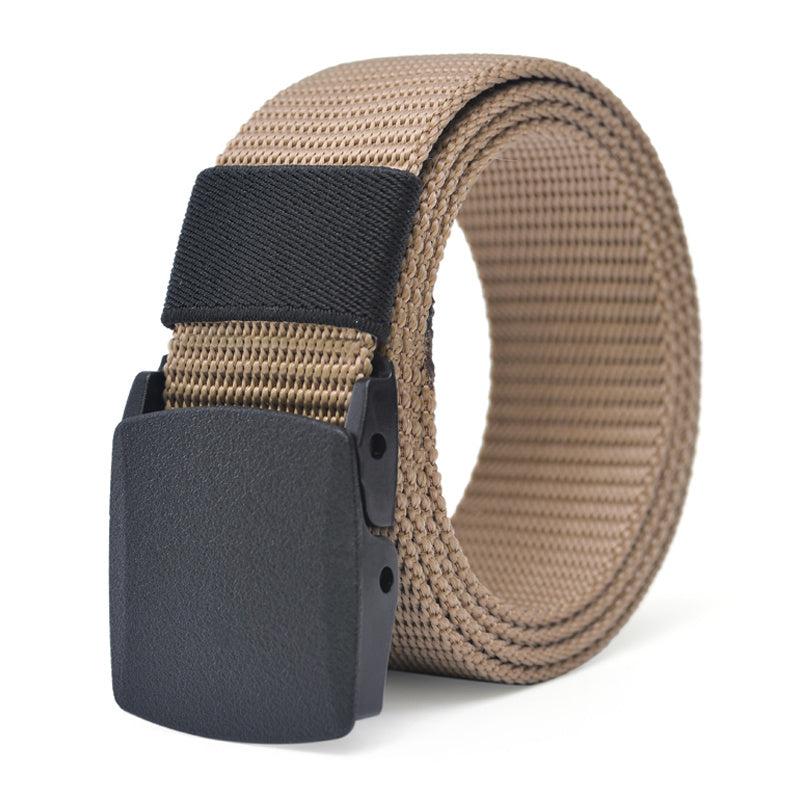 Men's Nylon Canvas Belt 1.5inch Plastic Buckle Military Tactical Belt
