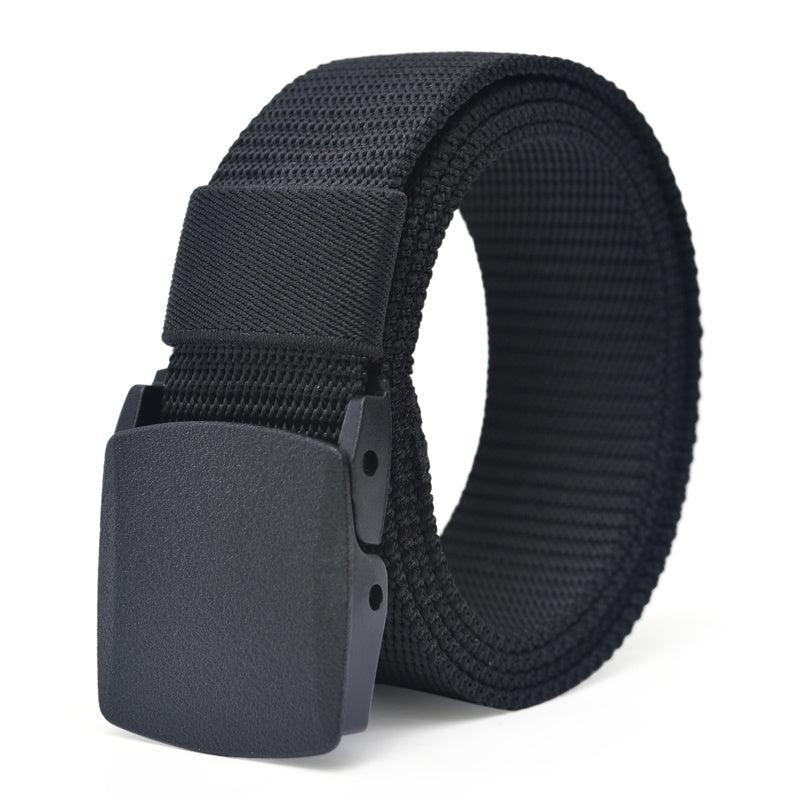Men's Nylon Canvas Belt 1.5inch Plastic Buckle Military Tactical Belt