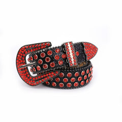 Punk Rhinestone Belt Women Men Bling Western Cowgirl Studded Waist Belts