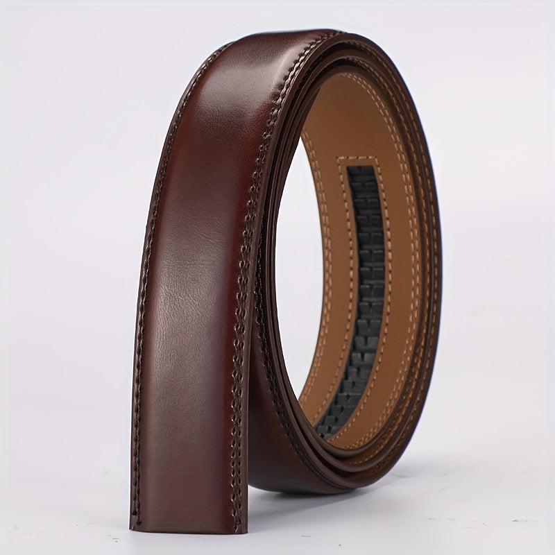 51in Calfskin Leather Ratchet Strap Replacement Belt