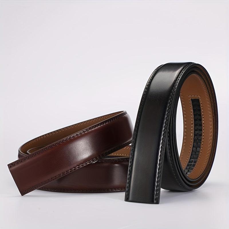 51in Calfskin Leather Ratchet Strap Replacement Belt
