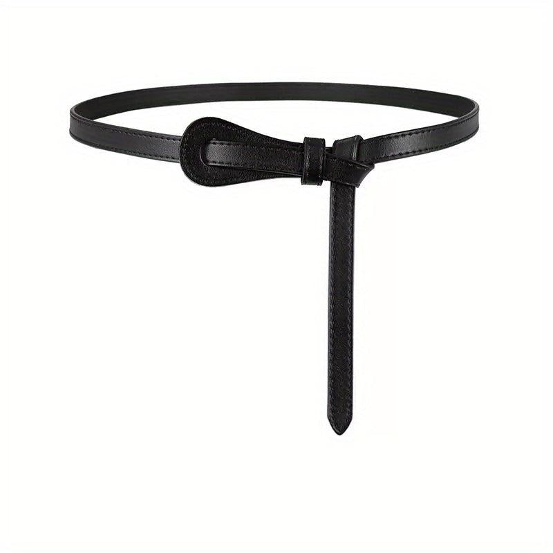 Vintage Knotted Thin Belt Casual Dress Belt Classic Sweater Shirt Waistband