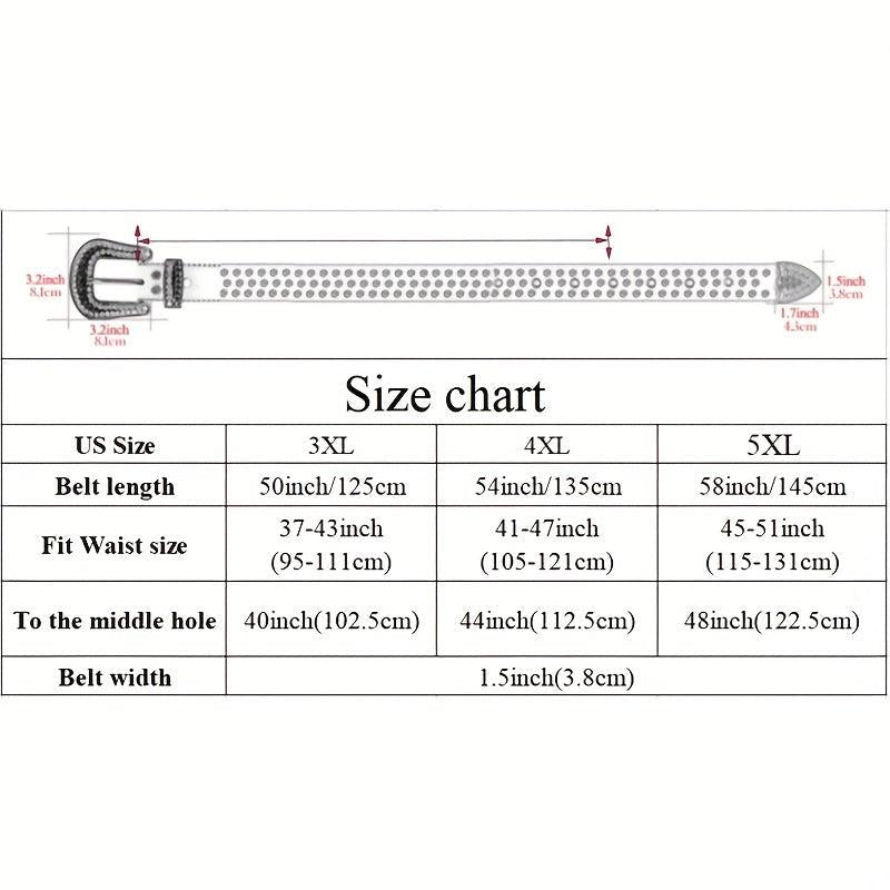  Rhinestone Belt Western Cowgirl Bling Studded Belt