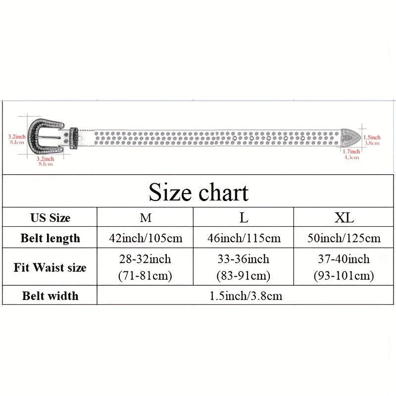 Y2K Sparkly Rhinestone Round Buckle Belt for Women