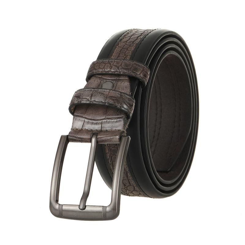 Men's Crocodile Pattern PU Leather Belt