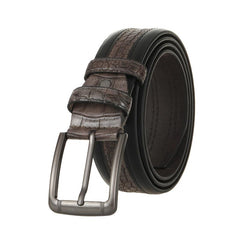 Men's Crocodile Pattern PU Leather Belt