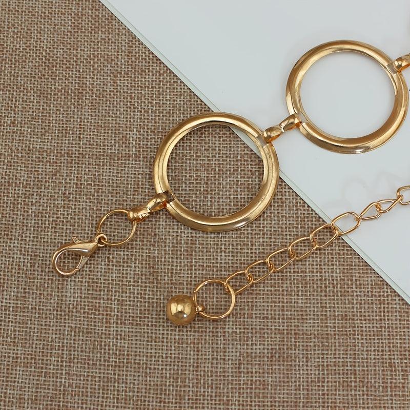 Women's Metal Belt Dress Decorative Belt Slim Waist Ring Chain
