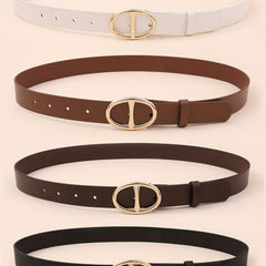 4pcs Double D Buckle Belt Casual Jeans Pants Belt for Women