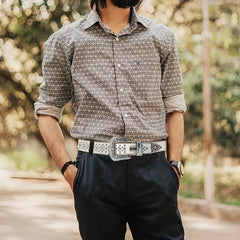 Punk Rivet Belt Hip Hop Bling PU Leather Belt Y2K Rhinestone Western Cowboy Belt