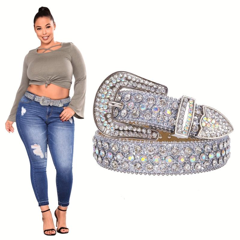  Rhinestone Belt Western Cowgirl Cowboy Waistband