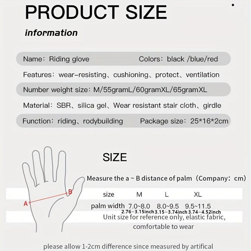 Shockproof GEL Pad Cycling Gloves Half Finger Sport Resistance