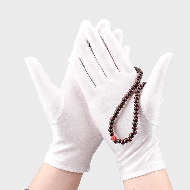 Ice Silk Spandex Driving Gloves Elastic Pair