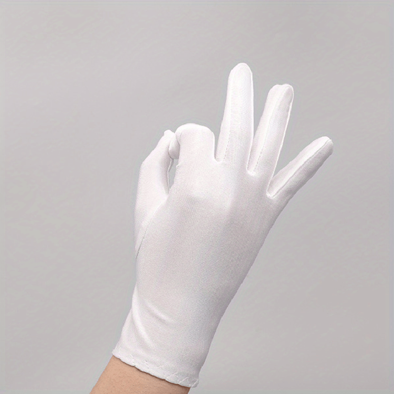 Ice Silk Spandex Driving Gloves Elastic Pair