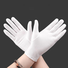 Ice Silk Spandex Driving Gloves Elastic Pair