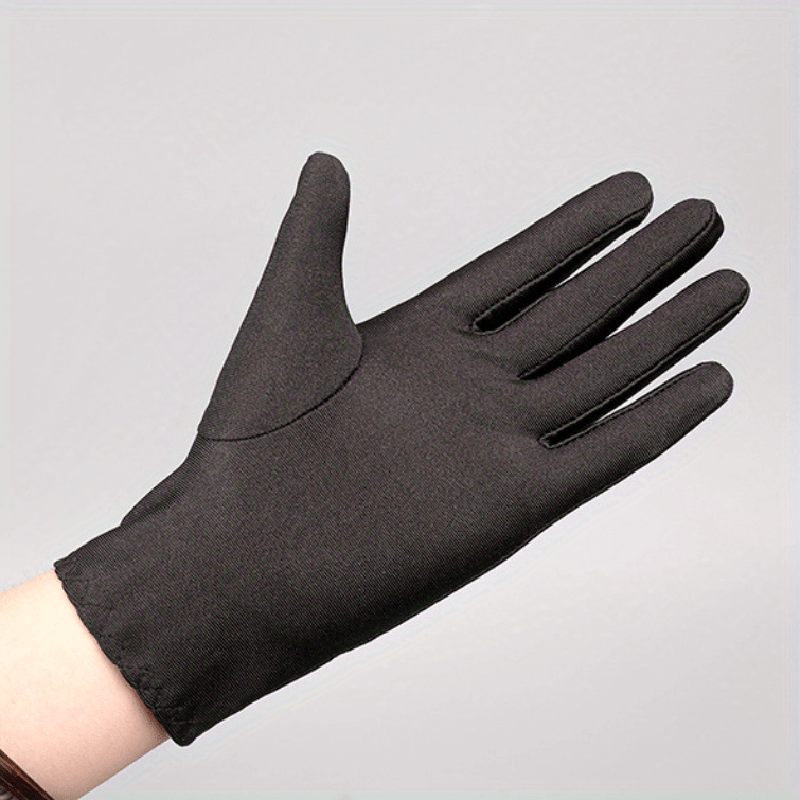 Ice Silk Spandex Driving Gloves Elastic Pair
