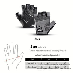 Half Finger Cycling Gloves Liquid Silicone Shock Absorbing