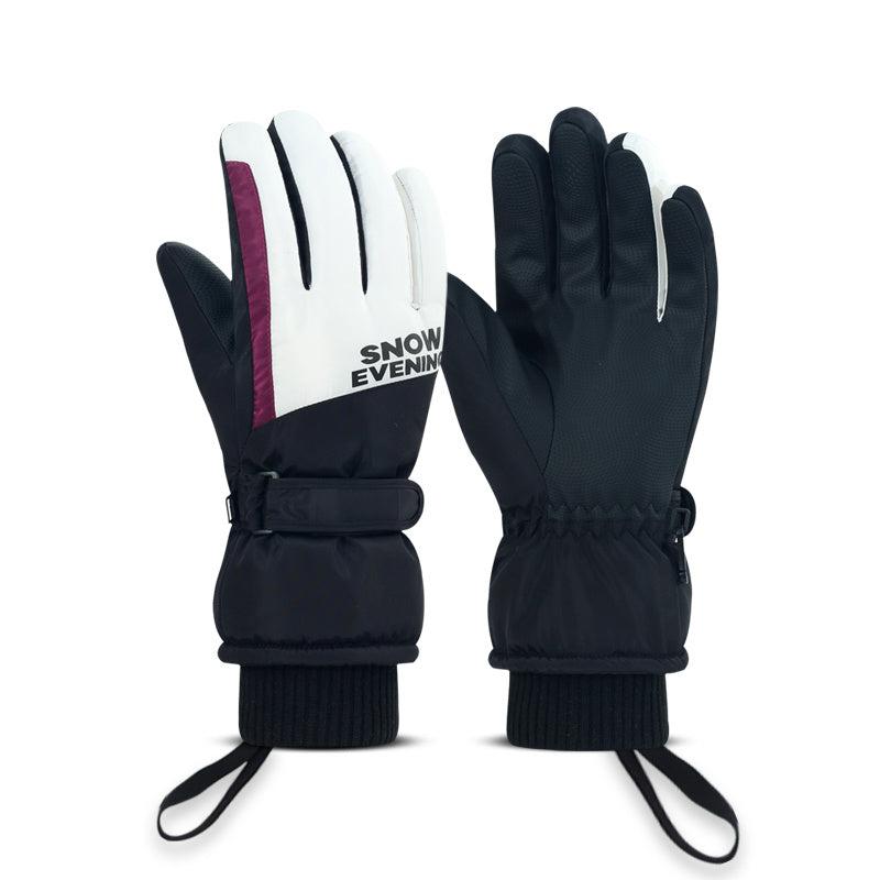 Men's Plush Thickened Cold-proof Waterproof Ski Gloves