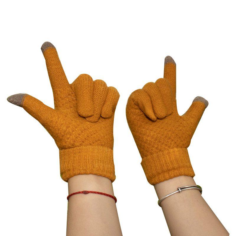 Thick Warm Knitted Riding Gloves