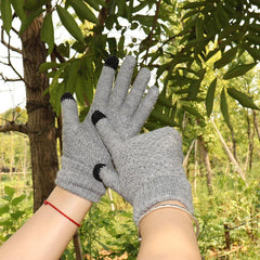 Thick Warm Knitted Riding Gloves