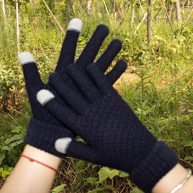 Thick Warm Knitted Riding Gloves