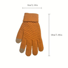Thick Warm Knitted Riding Gloves