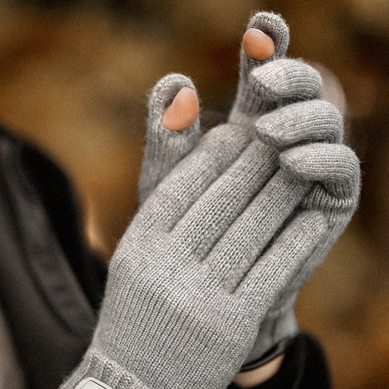High Elastic Knitting Running Gloves for Autumn and Winter