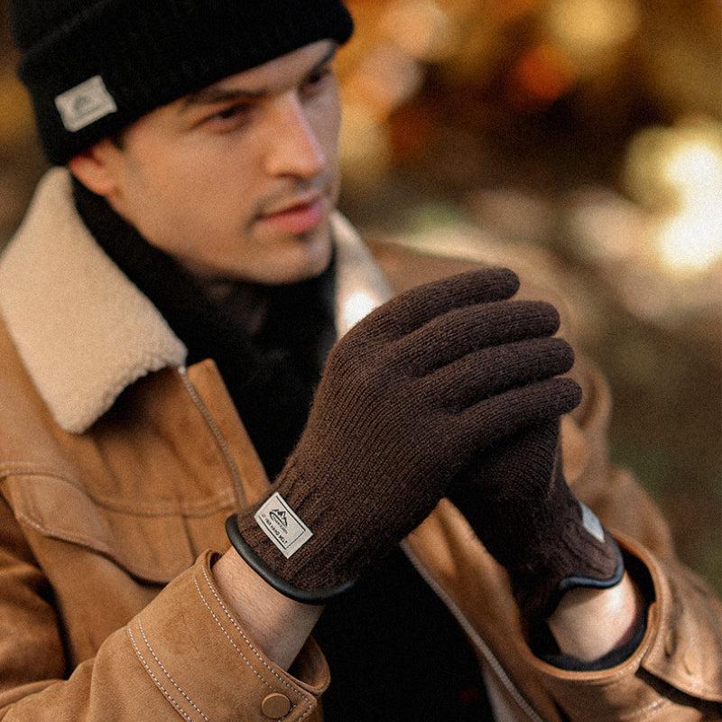 High Elastic Knitting Running Gloves for Autumn and Winter