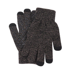 Men's Warm Knitted Gloves Velvet Non-slip Touch Screen Gloves