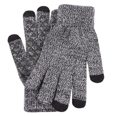 Men's Warm Knitted Gloves Velvet Non-slip Touch Screen Gloves