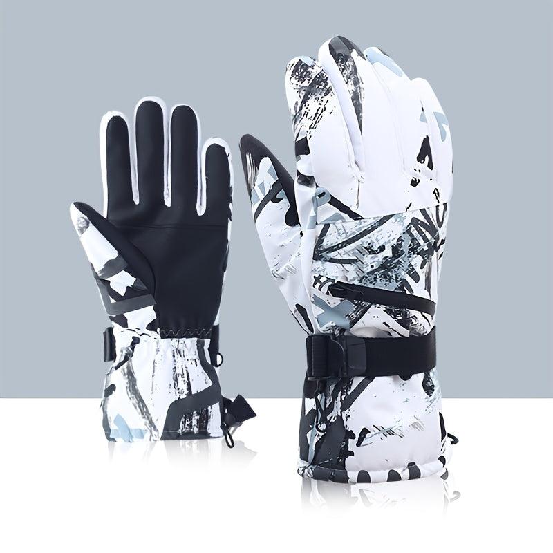 Winter Ski Gloves Waterproof Warm Touch Screen Cycling Gloves