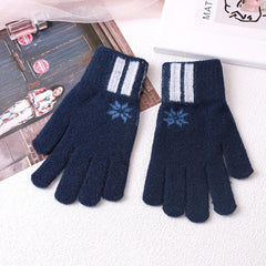 Men's Winter Warm Gloves Pointer Knitted Wool Gloves Men's Cold Proof