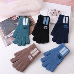 Men's Winter Warm Gloves Pointer Knitted Wool Gloves Men's Cold Proof