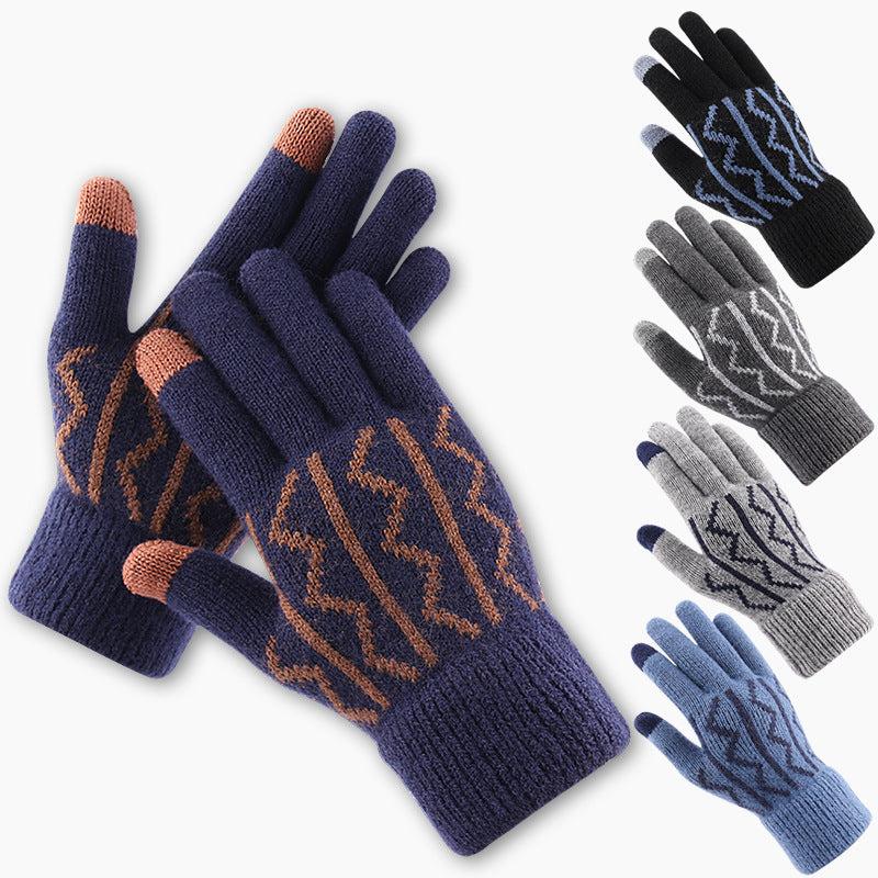 Winter Touchscreen Knit Gloves for Men