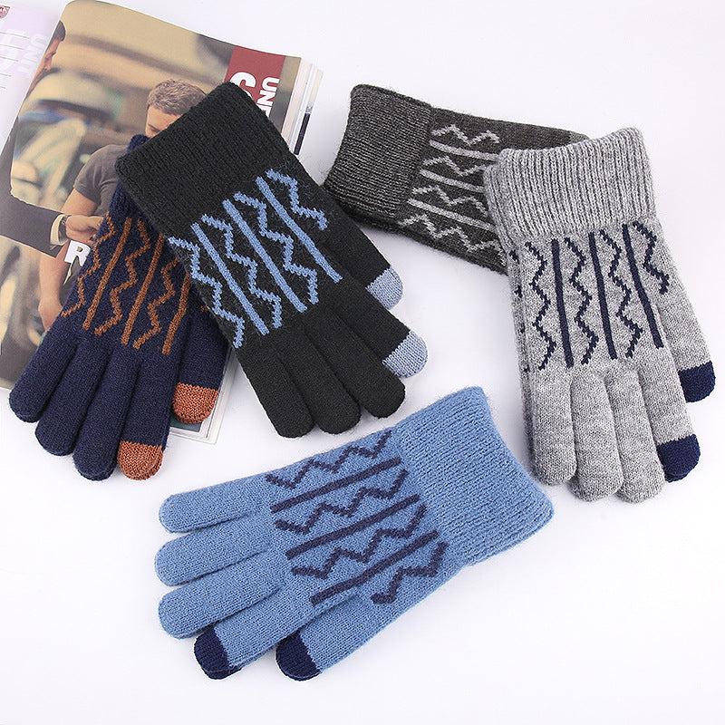 Winter Touchscreen Knit Gloves for Men