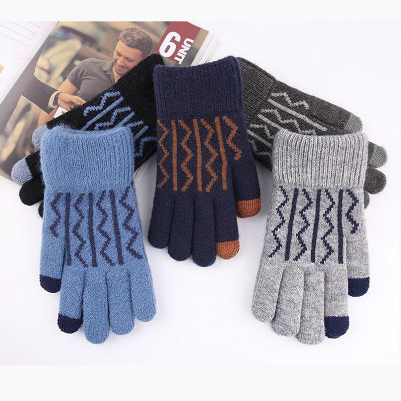 Winter Touchscreen Knit Gloves for Men