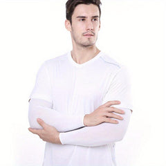 Outdoor Ice Silk Sunscreen Arm Sleeves for Riding Fishing