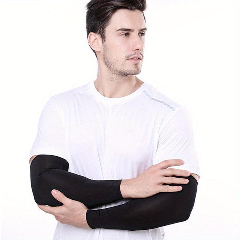 Outdoor Ice Silk Sunscreen Arm Sleeves for Riding Fishing