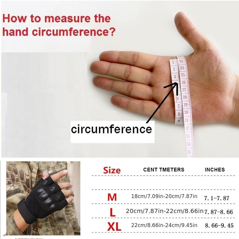 Half Finger Tactical Gloves for Men, Military Hiking Cycling Sports Gloves