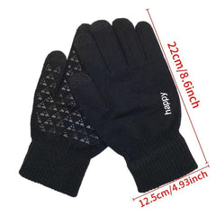 Winter Gloves Touch Screen Non Slip Thermal Soft Knit Lining Gloves