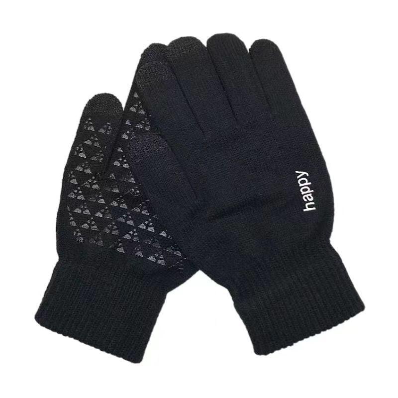 Winter Gloves Touch Screen Non Slip Thermal Soft Knit Lining Gloves