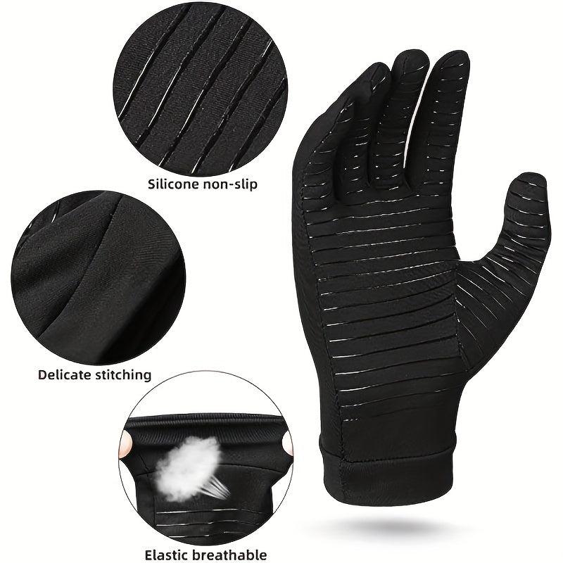 Copper Fiber Full Finger Health Care Gloves