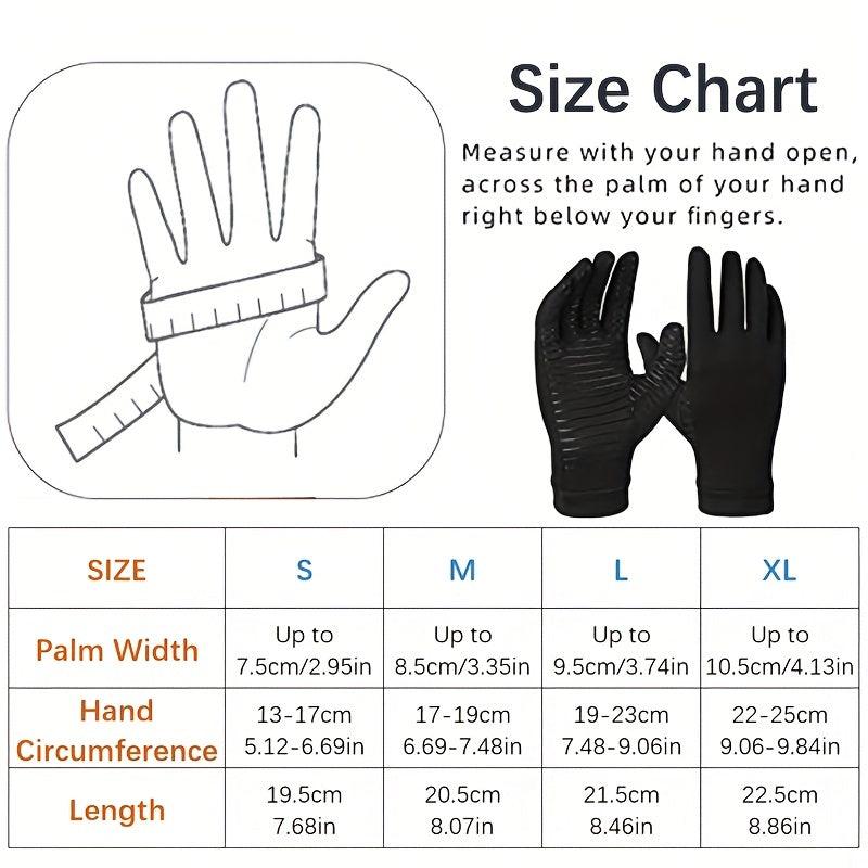 Copper Fiber Full Finger Health Care Gloves
